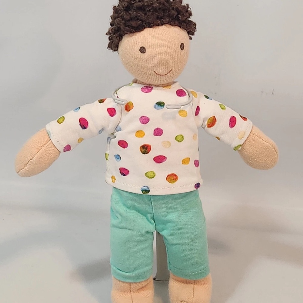 Polka Dot Doll with Teal Pants